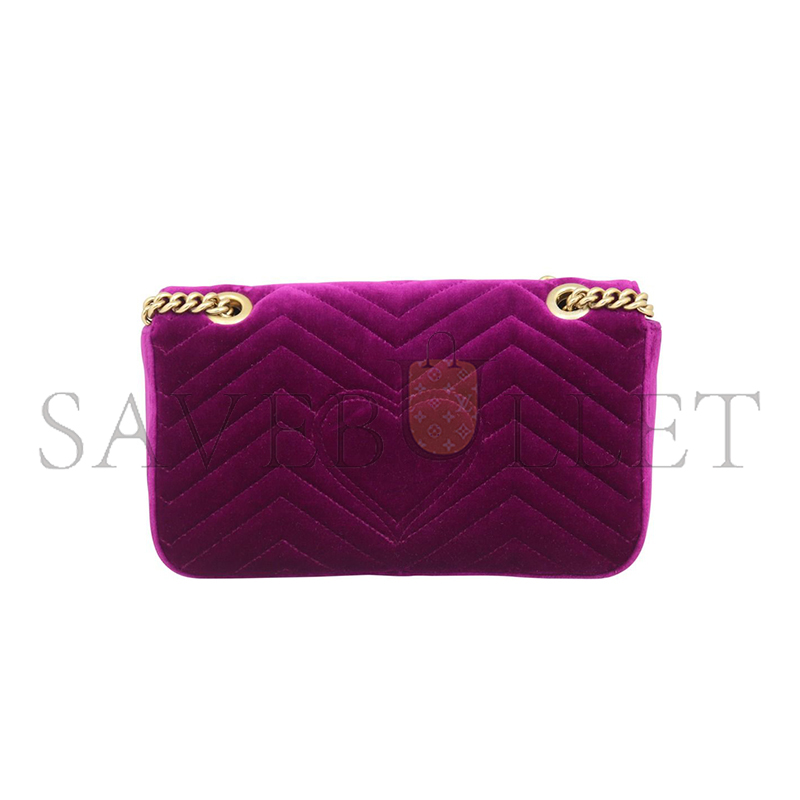 GUCCI GG MARMONT VELVET SMALL SHOULDER BAG 443497 (26*15*7cm)